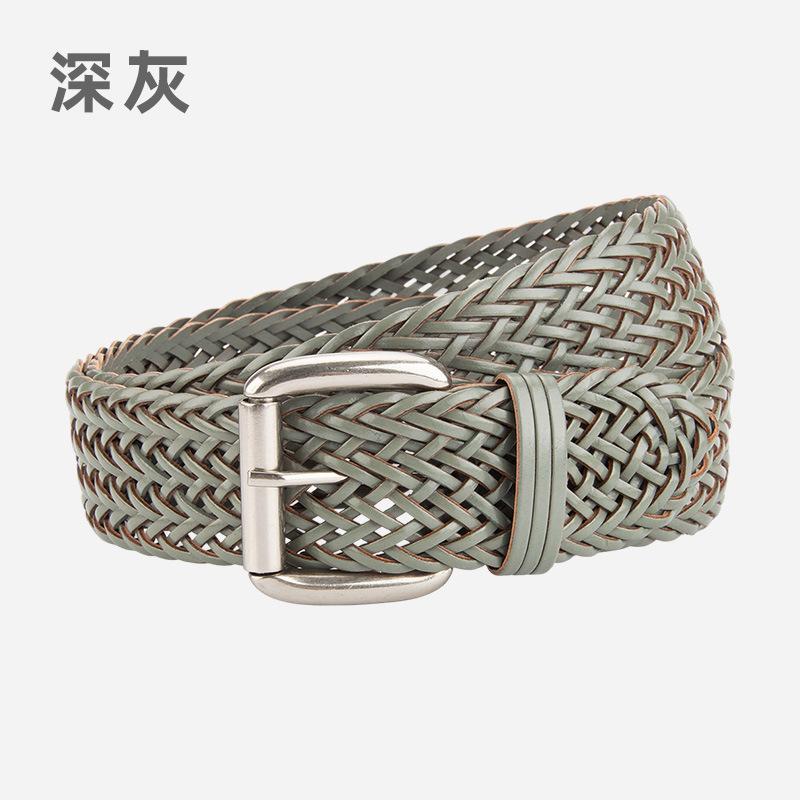 Non-Porous Women'S Woven Belt Retro Decorative Casual Pants Jeans Belt Women'S