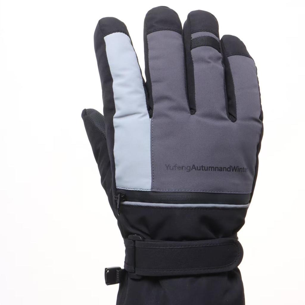 Adult Thermal Gloves: Heat-Storing, Fleece-Lined, Wear-Resistant for Skiing, Motorcycle Riding, Outdoor Activities