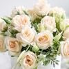 Artificial Flower Nice-looking Weather-resistant Exquisite Modern Simple Artificial Rain Rose for Lover