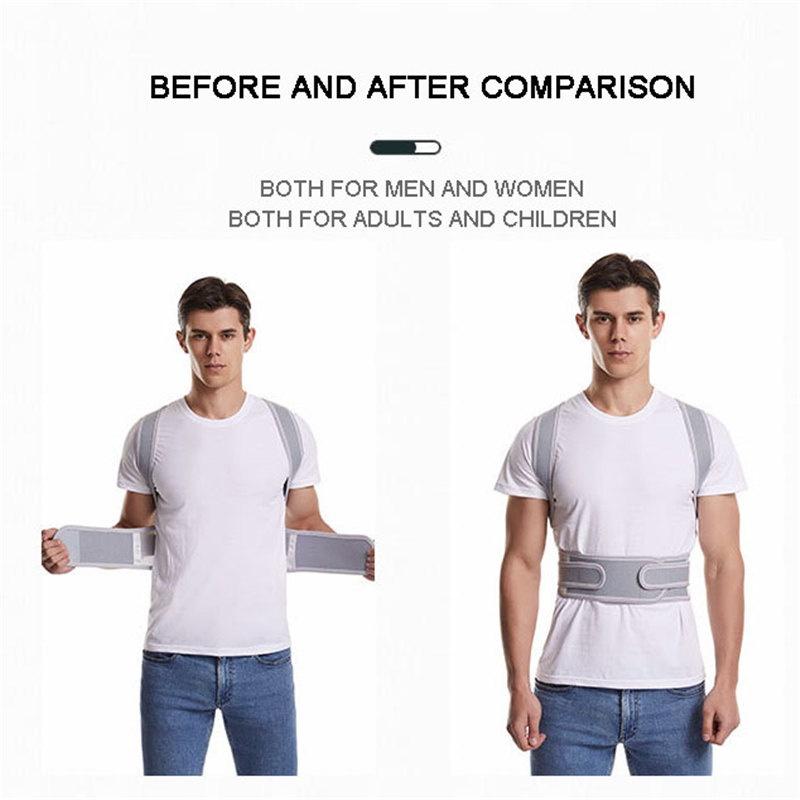 Adjustable Fully Back Shoulder Posture Corrector Belt Clavicle Spine Support Reshape Your Body Home Office Shoulder Neck Brace