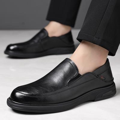 Herrenmode Herbst Lederschuhe Slipper Business Casual Lederschuhe Klassische Weiche Mokassins Hombre Atmungsaktive Herrenschuhe Flats