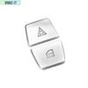 For BMW 5 series F10 F07 Car Warning Lamp Button Cover Trim Chrome Decals New