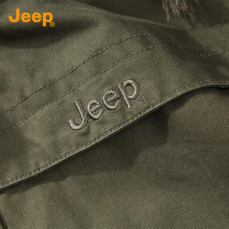 JEEP Men's American Retro Hooded Workwear Jacket