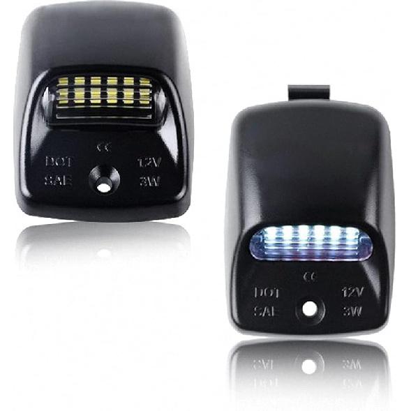 D-Lumina LED License Plate Lights Tag Lamp Assembly Compatible With Toyo-Ta 2005-2015 Tacoma And 2000-2013 Tundra Pickup Truck, 6000K White 2-Pieces