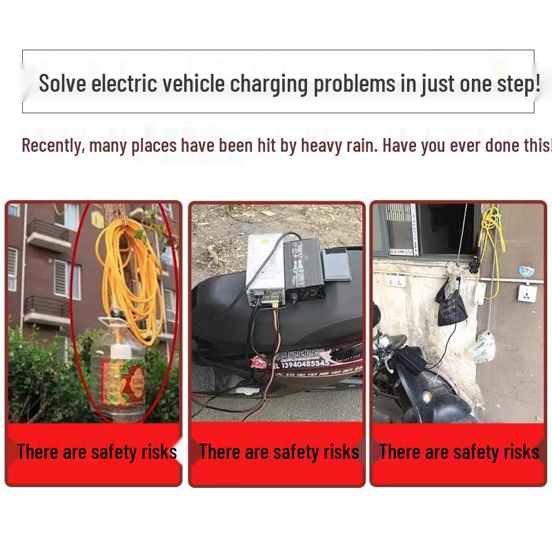 Waterproof Electric Car Charger Storage Box with Free Shipping - Universal Protective Rainproof Cover