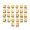 5 Pezzi Perline Quadrate in Acciaio Inossidabile 7mm Lettere A-Z Perline Distanziatrici Sfuse per Braccialetti Fai-da-Te Collane Ciondoli Creazione di Gioielli