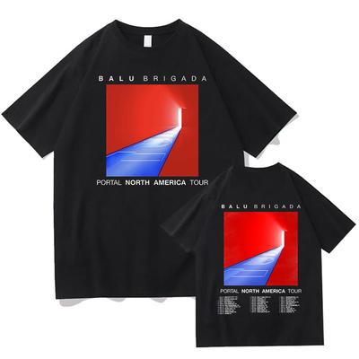 Balu Brigada Portal T-shirts Unisex Puur Katoen Grafische T-shirts Hip Hop Unisexs Straatkleding Katoenen T-shirts Zomer Mannen Esthetische Tops