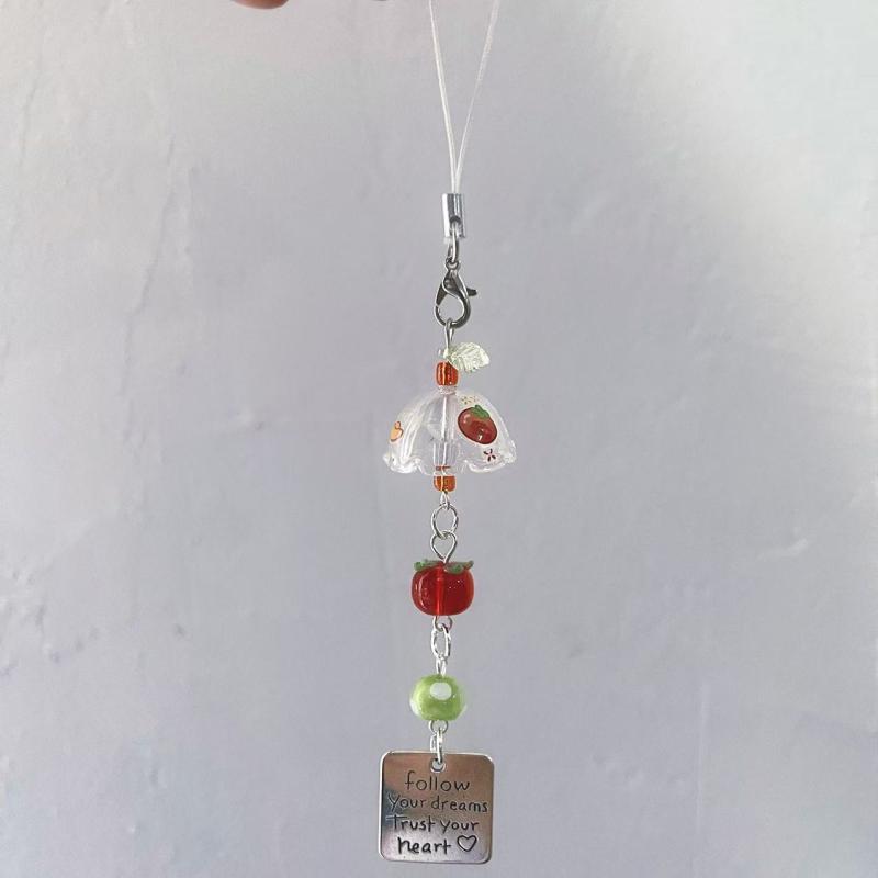 Y2K Handbag Charm Beaded Wind Chime Keychain Pendant Kawaii Bag Ornament Accessories For Girls Women