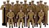 Triumph Model WW2 US Navy Officer Khaki Uniform Set of 50 Plastic Model Parts TRFP20008 1/200 (Ship)