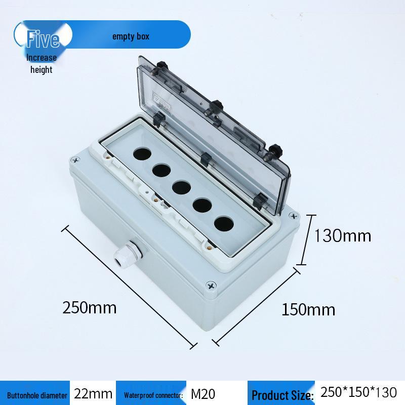 Waterproof Outdoor Emergency Stop & Control Box with Self-Reset Function