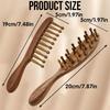 Bequeme Massage Körper Meridian Massagekamm Holz Kopfmassagekamm Neuer Loc-Kamm Kopfhautmassag