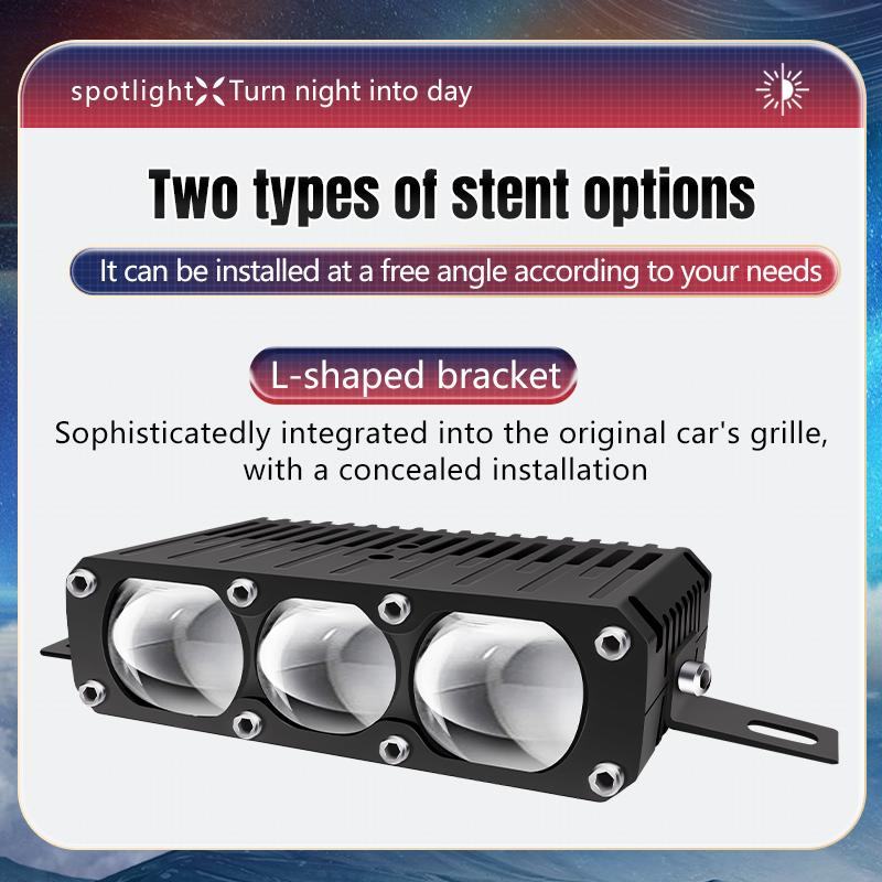Car Grill Bumper LED Spotlight 160W Hi-Lo Beam Fog Lamps Offroad Driving Light For Motorcycle Pick-up Truck 4x4 ATV Work Lights