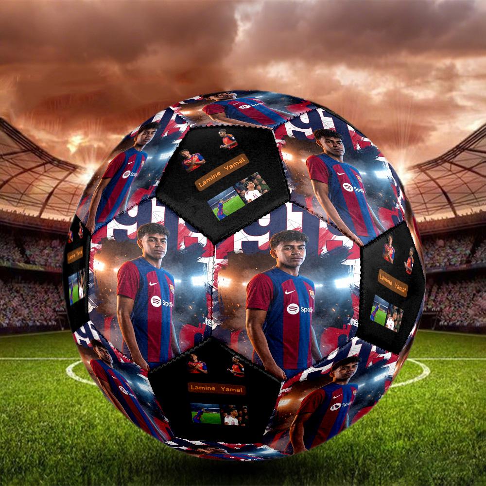 Lamine Yamal 19 Lamine Yamal Spain Football Size 5 Soccer Football Machine Sewn Indoor/Outdoor Training and Matches Sports Enthusiast Gifts