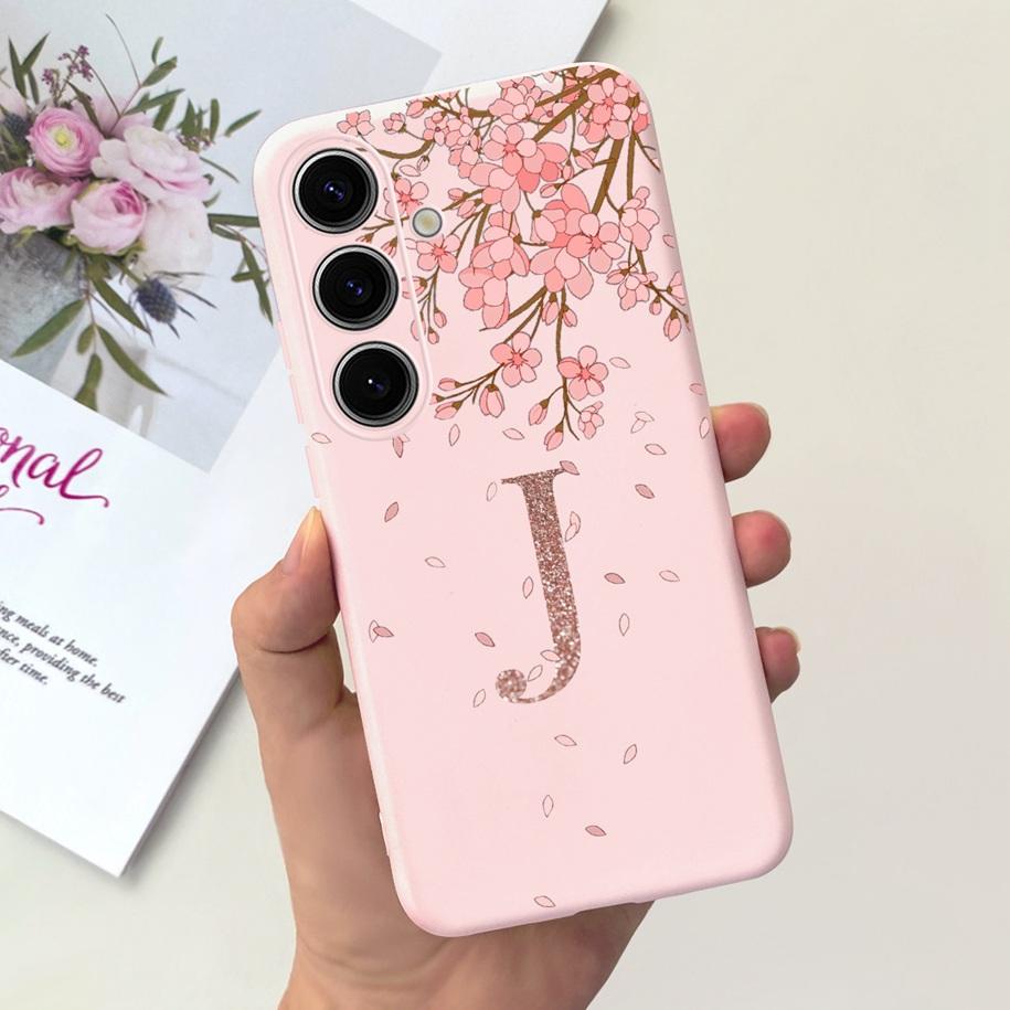 For Samsung Galaxy S24 5G Case SM-S921B Capa Fashion A Z Letters Soft Silicone Back Cover For Samsung S24 Ultra S24+ S 24 Bumper Samsung S24