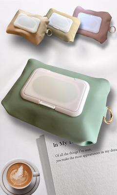 TraEn230 Baby Wipe Wet Wipes Hand Wipes Case Case, Case, (Light Green)