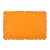 1/4/6PCS Square Placemats Shaped Faux Leather Table Mats Pad Kitchen Accessories Outdoor Indoor Christmas Place Mats Pad Orange