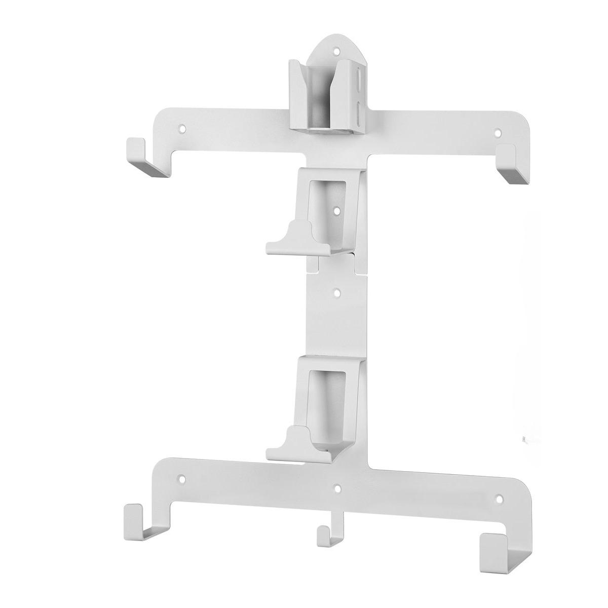 

Настенный держатель для хранения, крючок, совместимый с гарнитурами PSVR2/PS5, игровой контроллер, пульт дистанционного управления, экономящий место 31*35cm белый