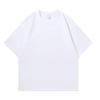 300g Gekämmte Baumwolle Rundhals Kurzarm T-Shirt, Sommer Einfarbiges Basic Tee mit Individuellem Druck