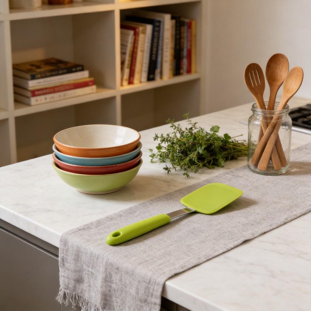 Silicone Spatula For Cooking Nonstick Heat Resistant Kitchen Utensil For Home Chefs