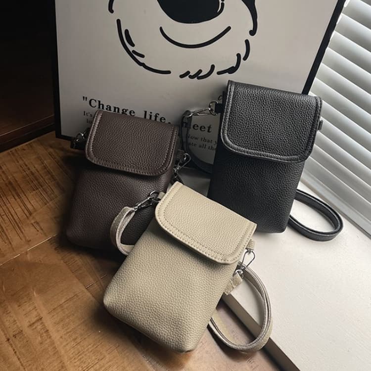 Lychee Pattern Mini Mobile Phone Bag Female Messenger Bag