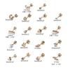 18-Pair Tiny Stud Earrings Star Moon for Triangle Ball Screwback Earrings for Un