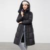 Down Cotton Clothes Women's Long Winter New Fashion Mother Clothes Thickened Warm Hooded Cotton Coat Tide