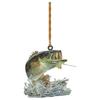 Cartoon Eyecatching Green Bass Fish Christmas Decoration For Your Vehicle Interior