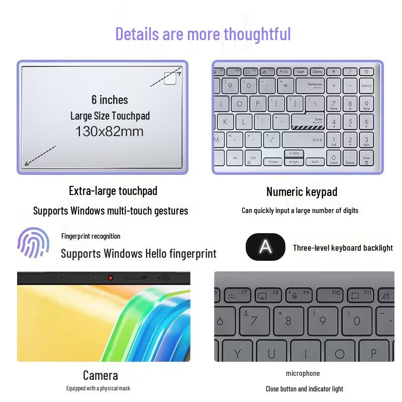 ASUS Vivobook 16 High-Performance Thin & Light Laptop (CN version)