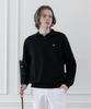 SELITIO Men'S Basic Soft Collar Knit Black