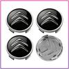 4 Pièces 60MM Cache-Moyeux de Roue de Voiture Cache-Jante Étanche Style de Voiture Pour Citroen C1 C2 C3 C4 C5 C6 C5X E-C4 C-Crosser C4 Cactus Berlingo Elysee C-ZERO