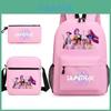 Kpop Dämonenjäger Kinderrucksack mit atmungsaktivem Oxford-Stoff für Schule und Freizeit