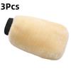 Microfiber Car Wash Mitt No Scratch Soft Fluffy Plush High Foam Absorbent Glove for SUV Truck Motorcycle Washing