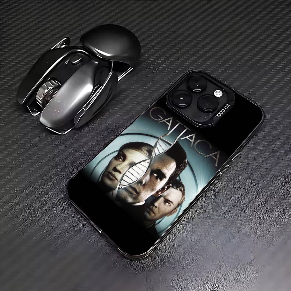 

classic Gattaca Phone Case For iPhone17,16,15,14,13,12,11 Plus,Pro Max Colored Silver Plated Inside Cover iPhone15promax