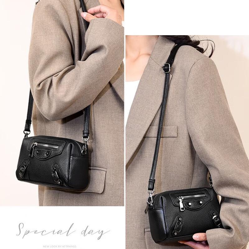 REWELL Women's Genuine Leather Small Crossbody Phone Bag