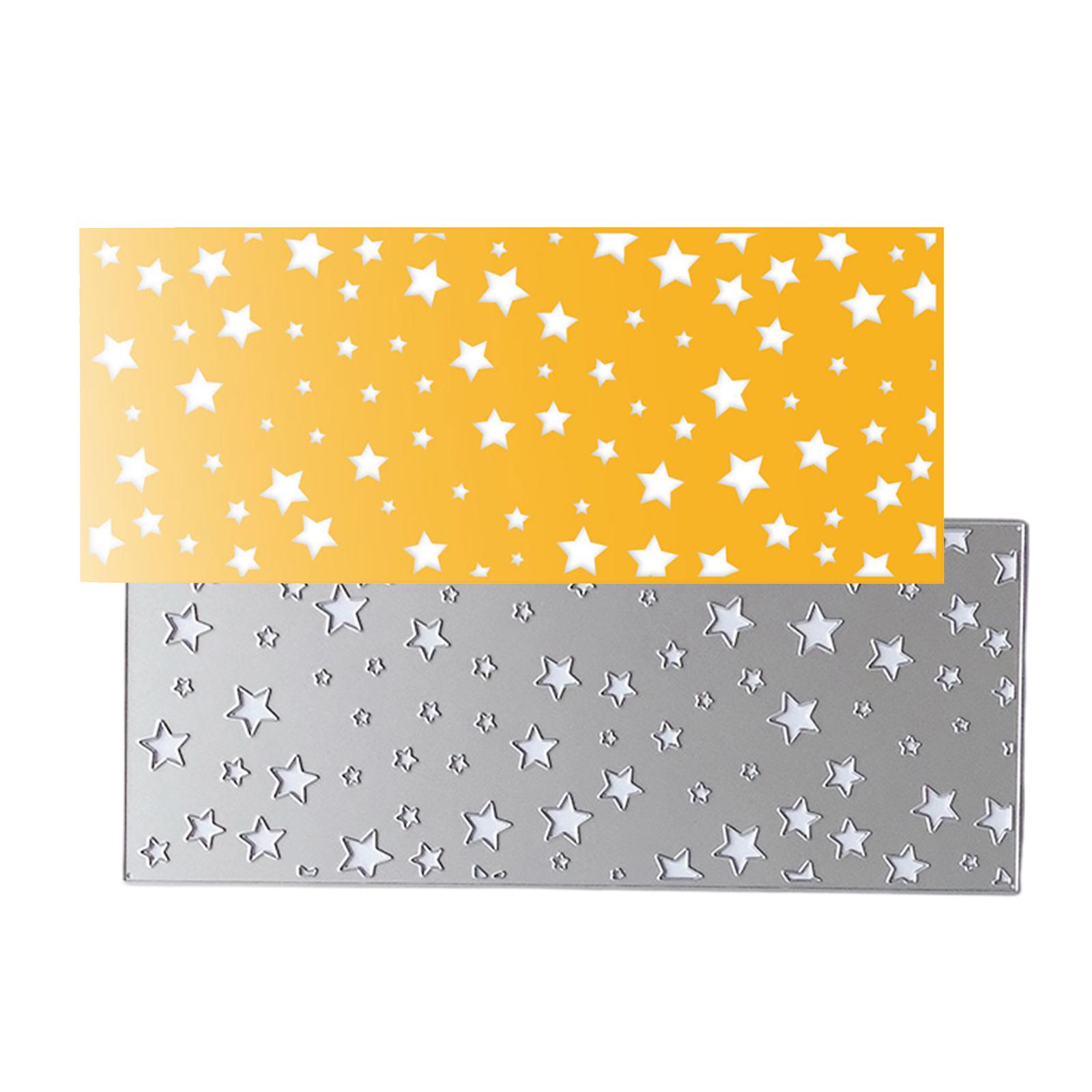 

Stars Background Metal Die Cuts Five Pointed Star Cutting Dies Embossing Stencils for Card Photo Scrapbooking Decoration