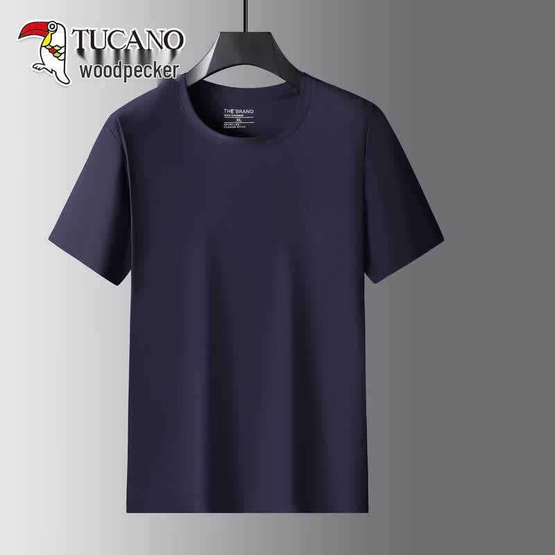 TUCANO Men's Plus Size Round Neck Short Sleeve T-Shirt