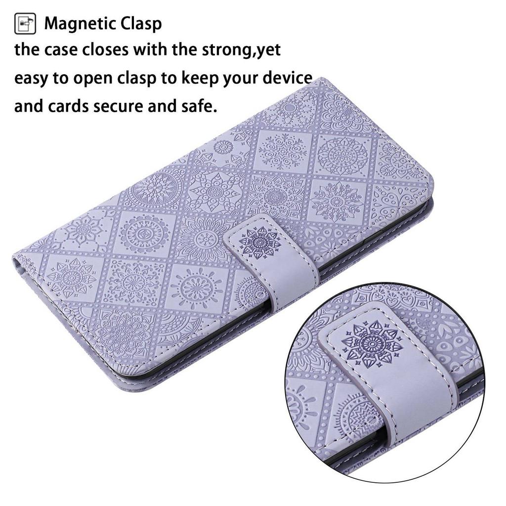 For Xiaomi 14T Pro Case Leather Case Ethnic Style Phone Wallet Cover with Strap