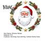 Holiday Glass Decals Christmas Window Clings, Cute Santa Claus Wreath Sticker, Cartoon Clings Static Decal for Office Shop Winter Party Decoration