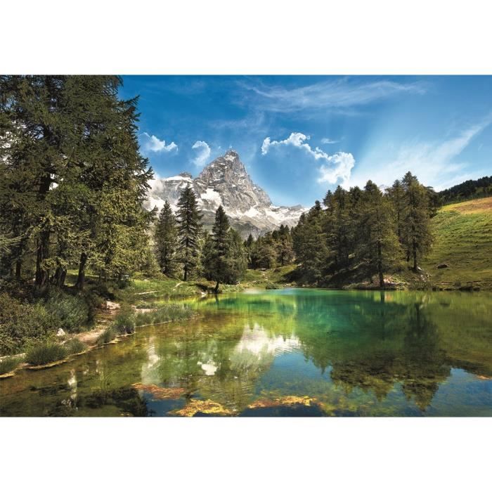Clementoni - 1500p blue lake - 59,2 x 84,3 cm - avec poster