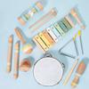 Wooden Orff Percussion Children's Vocal Enlightenment Sand Hammer Ringboard Hand-clapped Bell Knocking Instrument Educational Toy