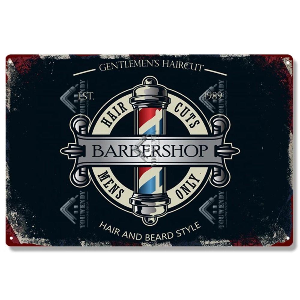 Real Barber Aluminum Wall Sign Barber Shop Decor 20x30cm