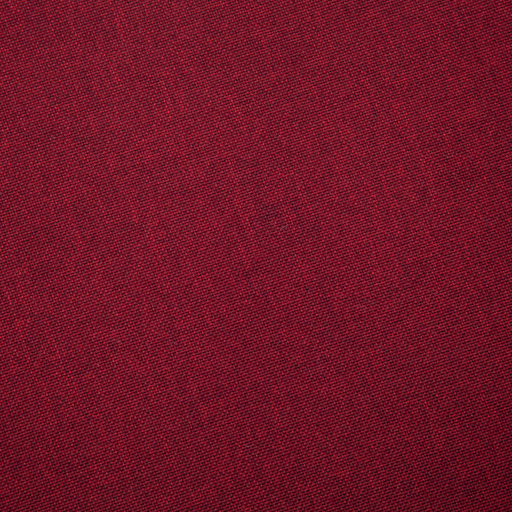 3 Seater Sofa Fabric Burgundy Red