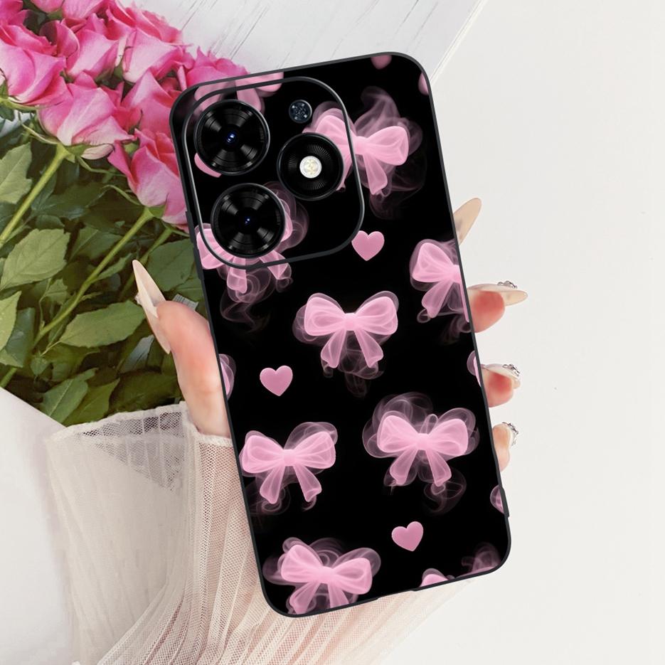 For Tecno Spark Go 2024 Case BG6 Beautiful Butterfly Tree Painted Cover Soft TPU Phone Case For Tecno Spark Go 2024 Fundas Coque