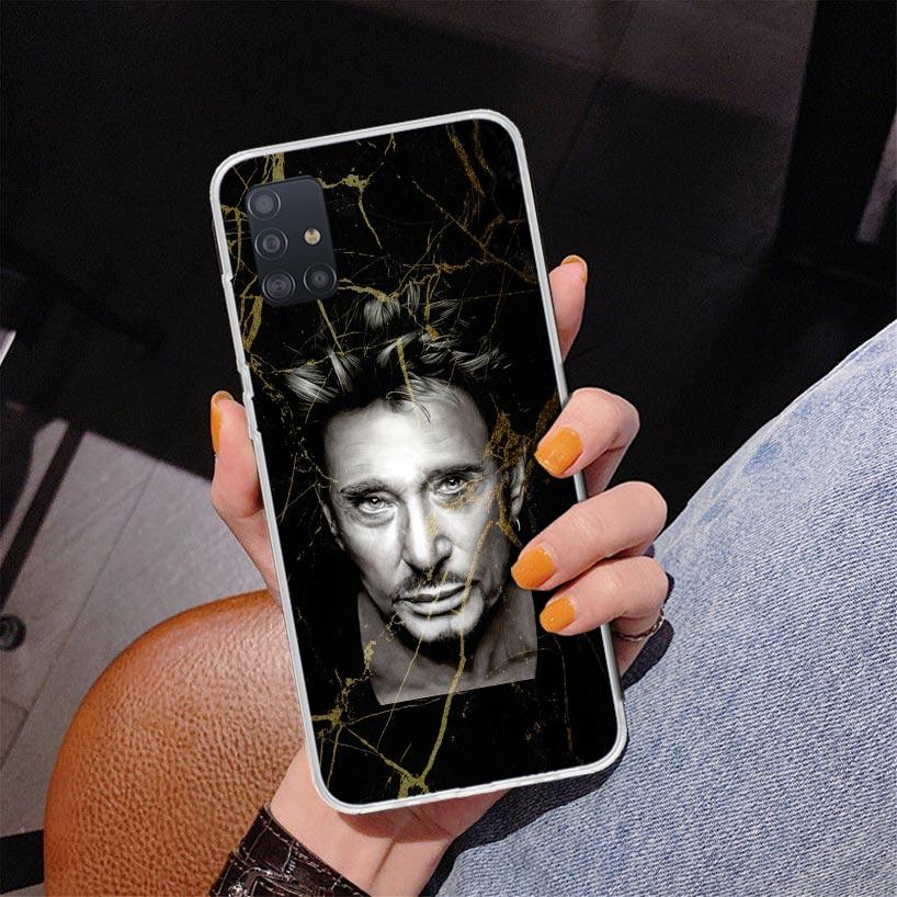 Johnny Hallyday Music Phone Case For Samsung Galaxy A52 A32 A22 A12 A51 A31 A50S A30S A20S A10S Note 20 Ultra 10 Plus S10 A72 A7