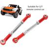 2pcs Rear Sway Bar 3.5in Arms Aluminum Alloy Durable Useful AntiRoll Bars with Screws for 1/7 Remote Control Car(White )
