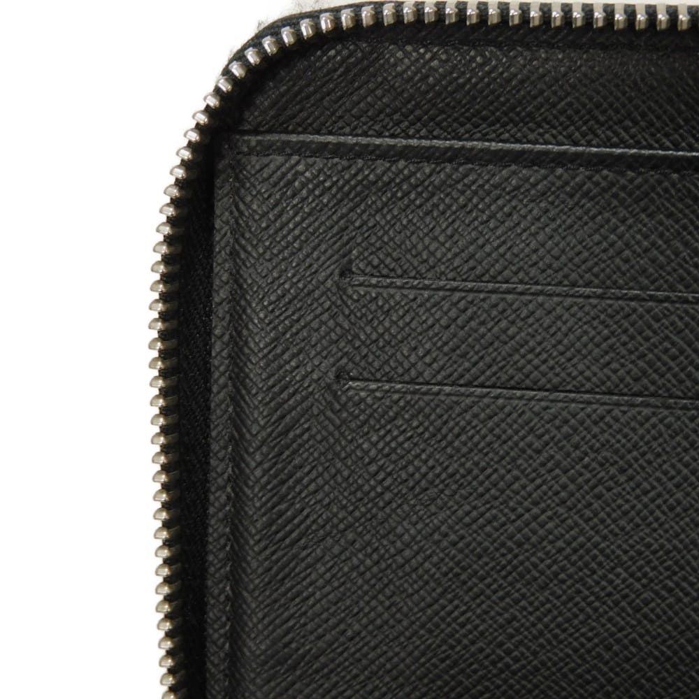 Used 12564 Zippy Organizer NM N60111 7940 Logo Black Gray Zip Around Damier Graphite Noir Men's from Japan AUTHENTIC