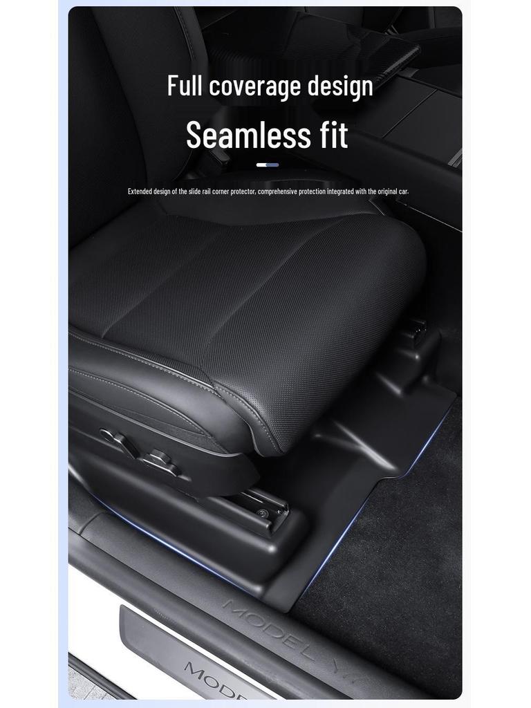 Tesla Model Y Rear Seat Anti-Kick Mat & Threshold Strip (New Version)