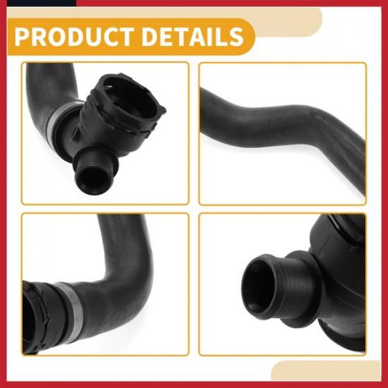 Car Radiator Hose for BMW X1 2016- for BMW X2 18-19 17127617363 Rubber Black