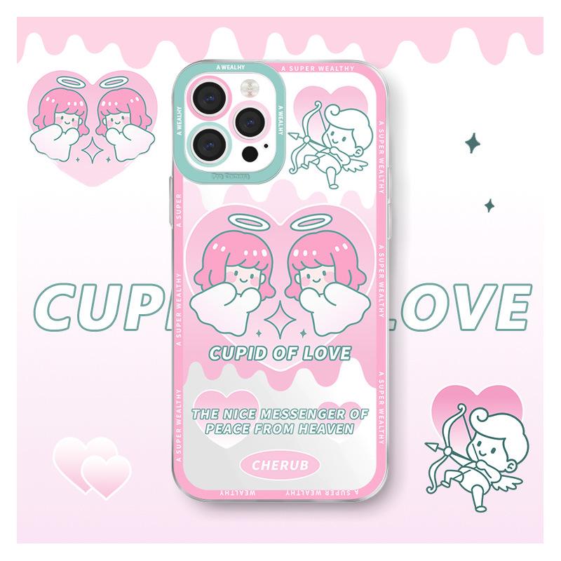 Zhitai iPhone 15 Angel Eye Shadow Case for 14 Pro/7/8 Plus/XR/XS with Stand