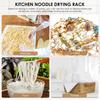 Pasta Drying Rack with 8 Bars Wooden Noodle Drying Rack Detachable Pasta Dryer Stand Portable Noodle Hanging Rack Household